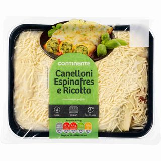 Canelloni Espinafres e Ricotta Continente (emb. 1 kg)