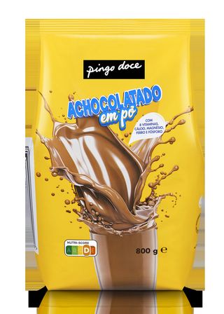 Achocolatado em Pó Pingo Doce 800G