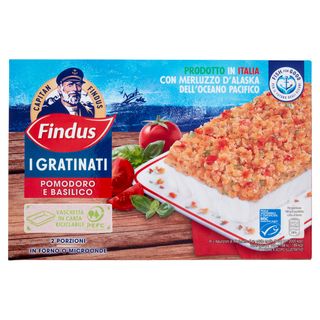 Capitan Findus I Gratinati Merluzzo D'Alaska Con Pomodoro E Basilico 380 G -3312