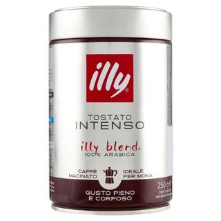 illy Tostato Intenso Caffè Macinato Ideale per Moka 250 g