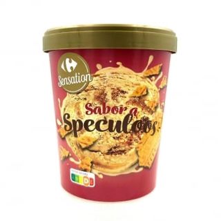 Helado Sabor A Speculoos Carrefour Sensation Sin Gluten 300 G.