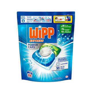 Detergente En Cápsulas Power Wipp Bolsa 33+33 Dosis (8410436434577)