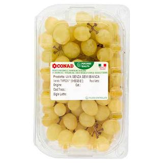 CONAD Percorso Qualità Uva Senza Semi Bianca 500 g - 8003170086272