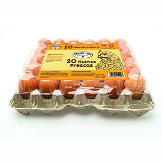 Granja Flor 20 huevos clase M retractila