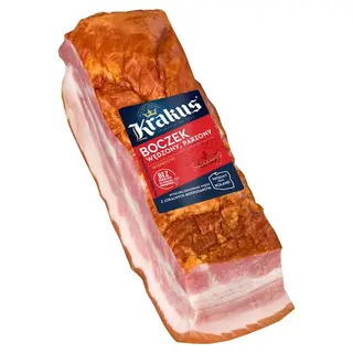 Krakus Boczek wędzony parzony wieprzowy ok. 300 g
