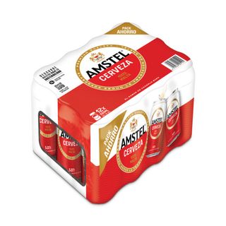 Cervezas Amstel 100 % Malta Pack 12 Uds de 33 Cl.