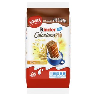 Kinder Colazione Più - Merendina Ai 5 Cereali - 10 Pezzi 290G