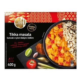 Asia Flavours Tikka masala kurczak z ryżem białym i dzikim 400 g