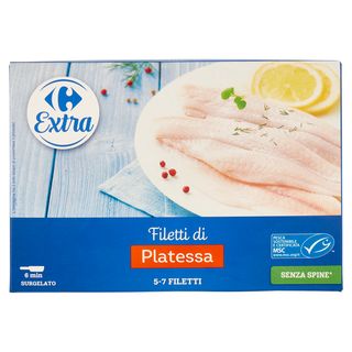 Carrefour Extra Filetti di Platessa *Senza Spine Surgelato 300 g