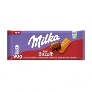 Chocolate Con Leche Con Trozos De Galleta Lotus Bicoff Milka 90 G.