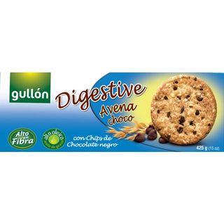 Gullón Bolachas Digestivas de Aveia Choco com Chips de Chocolate Preto embalagem 425 g - 20613800497