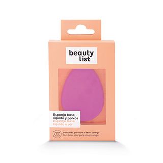 Esponja Redonda Con Funda Púrpura Beauty List (5600954006841)