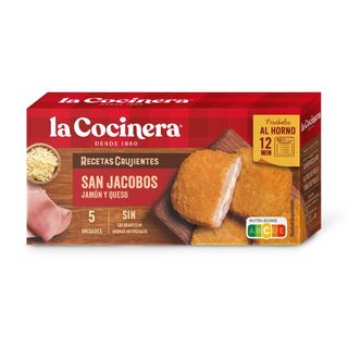 San Jacobos Jamon Y Queso La Cocinera 5 Unds. 388 Grs