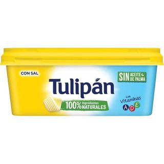 Margarina Vegetal Con Sal Y Sin Palma Tulipán, Tarrina 225 Gr. (25925983)