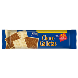 Chocogalleta Tirma Con Chocolate Blanco 160Gr