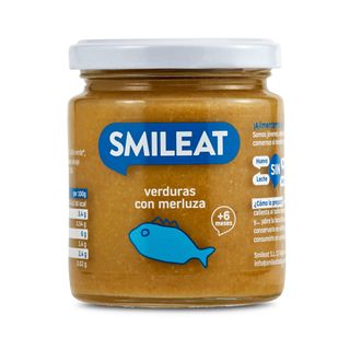 Puré De Verduras Con Merluza Smileat Frasco 230 G