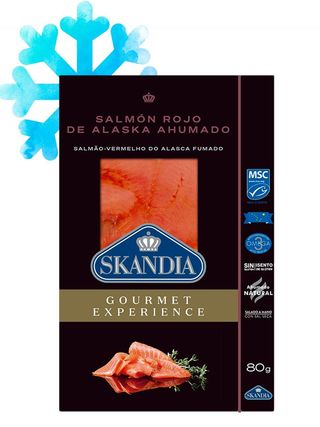 Salmón Salvaje Rojo Ahumado 80g Skandia