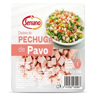Pechuga De Pavo En Dados Serrano Bandeja 150 G