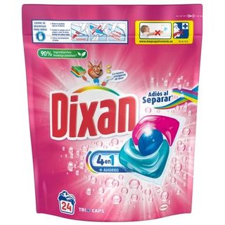 Detergente Dixan Trio Caps Adiós Al Separar 24 Lavados
