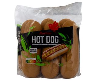 Pan Hot Dog Auchan  X6 330 G[ 12