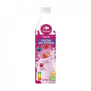 Yogur Textura Liquida Frutos Del Bosque Carrefour 1,5 L.