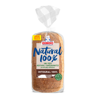 Pan Natural 100% Integral Bimbo 450Gr.