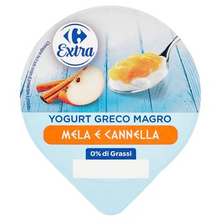 Carrefour Extra Yogurt Greco Magro Mela e Cannella 150 g