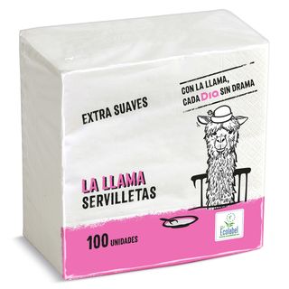 Servilletas Suaves 2 Capas La Llama Dia Bolsa 100 Unidades