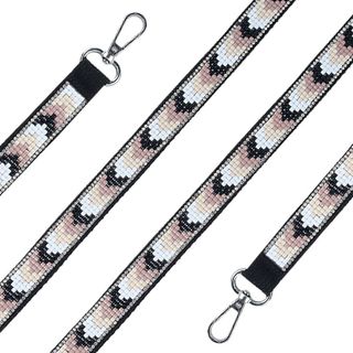 Lanyard Étnico de Cuentas - Colgante para Móvil y Bolso Oscuro