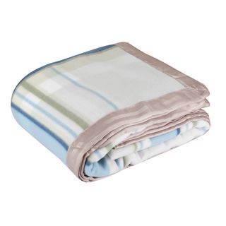 Coperta matrimoniale tartan - blu