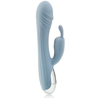 Wibrator Królik Do Punktu G Z Długimi Uszami I Żebrowaną Główką, 10 Trybów Pracy