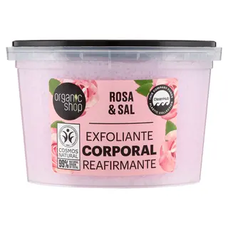 Organic Shop Scrub Corpo Rassodante Rosa & Sal 250 Ml