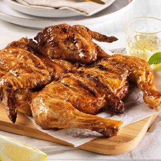 Frango Assado com molho de Limão