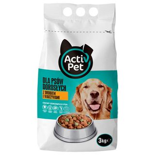 Activ Pet Karma dla psa z drobiem i warzywami, 3kg