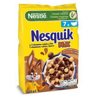 Cereales Integrales Con Chocolate Y Vainilla Mix Nesquik Bolsa 225 G