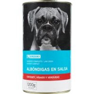 Albóndigas De Buey Para Perro Eroski, Lata 1,2 Kg (24096802)