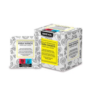 Toallitas Limpia Manos Limón 12 Uds. Brevia (8410800064102)