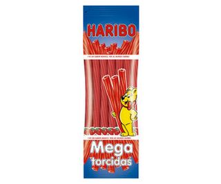 Regaliz Rojo Sabor Fresa Haribo Mega Torcidas 200 G.