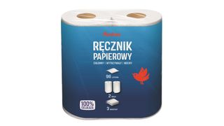 Auchan - Ręcznik papierowy 3 warstwowy mocny 96 listków - 2 rolki