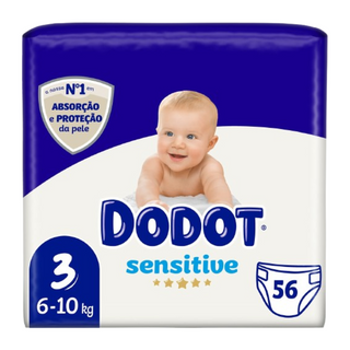 Dodot Sensitive Fraldas T3 6a10kg 56un