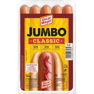 Salchichas Jumbo Clasic Oscar Mayer, Sobre 350 G