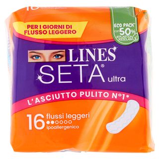 Lines Seta Ultra Flussi Leggeri 16 Pz