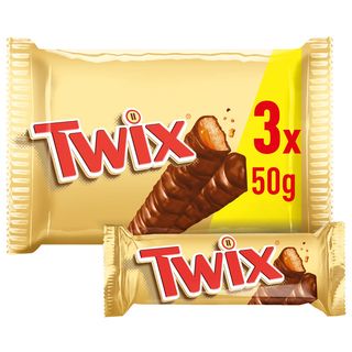 Barritas Chocolate Rellenas Caramelo y Galleta Twix 150 Gr.