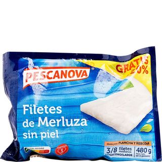 PESCANOVA Filete De Merluza Sin Piel Congelado 400 G