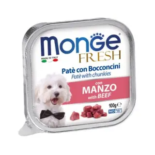 Monge dog gr.100 vasc. fresh pate/bocc. manzo