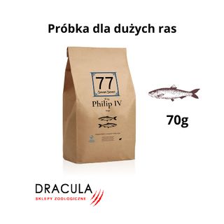 Próbka karmy 77 Petfood Large Philip IV z Łososiem i Pstrągiem 70g
