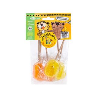 Piruletas sabor Naranja y Limón sin Fructosa 60g Frusano