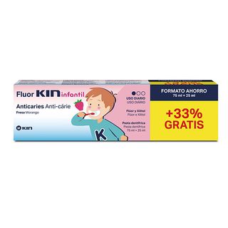 Fluor Kin Pasta Dentífrica Infantil Sabor Fresa 75Ml. Kin (8436026214251)