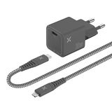 Cargador De Red Wefix Pro Gan 30W + Cable Lightning De 1,2M Gris (3615993757427)