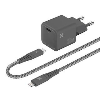 Cargador De Red Wefix Pro Gan 30W + Cable Lightning De 1,2M Gris (3615993757427)